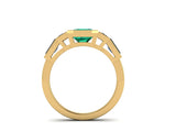 1930’s Style Emerald Deco Ring - DuttsonRocks