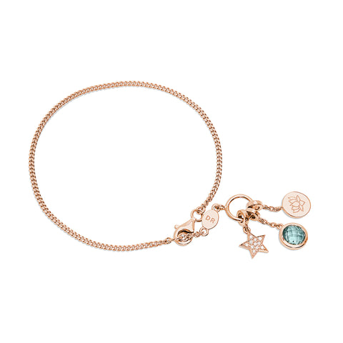 Lotus Flower Bracelet (Rose Gold Vermeil) - DuttsonRocks