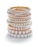 18 carat White Gold half Round Brilliant Cut Diamond ring - DuttsonRocks