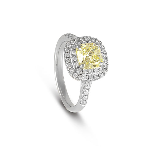 Vintage Yellow Diamond Ring - DuttsonRocks